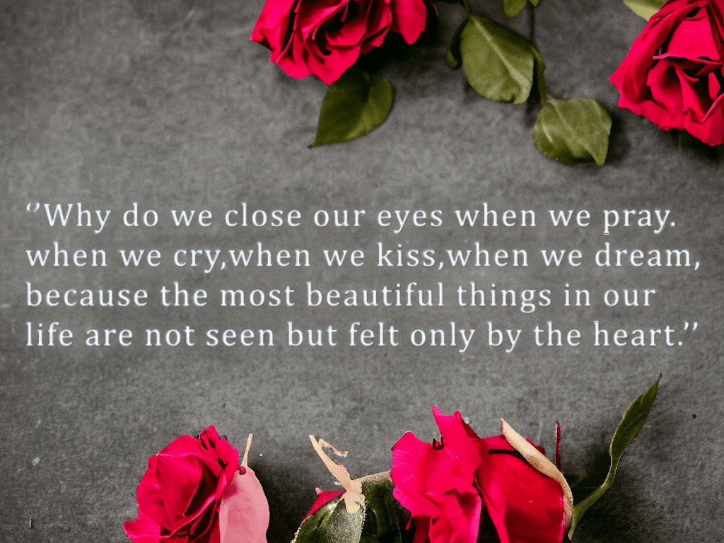 Felt by the heart…